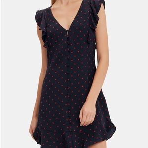 INTERMIX Mila Polka Dot Dress